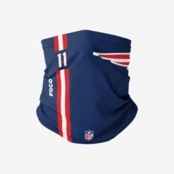 FOCO Julian Edelman New England Patriots On-Field Sideline Logo Gaiter Scarf