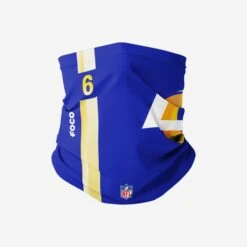 FOCO John Hekker Los Angeles Rams On-Field Sideline Logo Gaiter Scarf