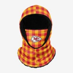 FOCO Kansas City Chiefs Plaid Hooded Gaiter