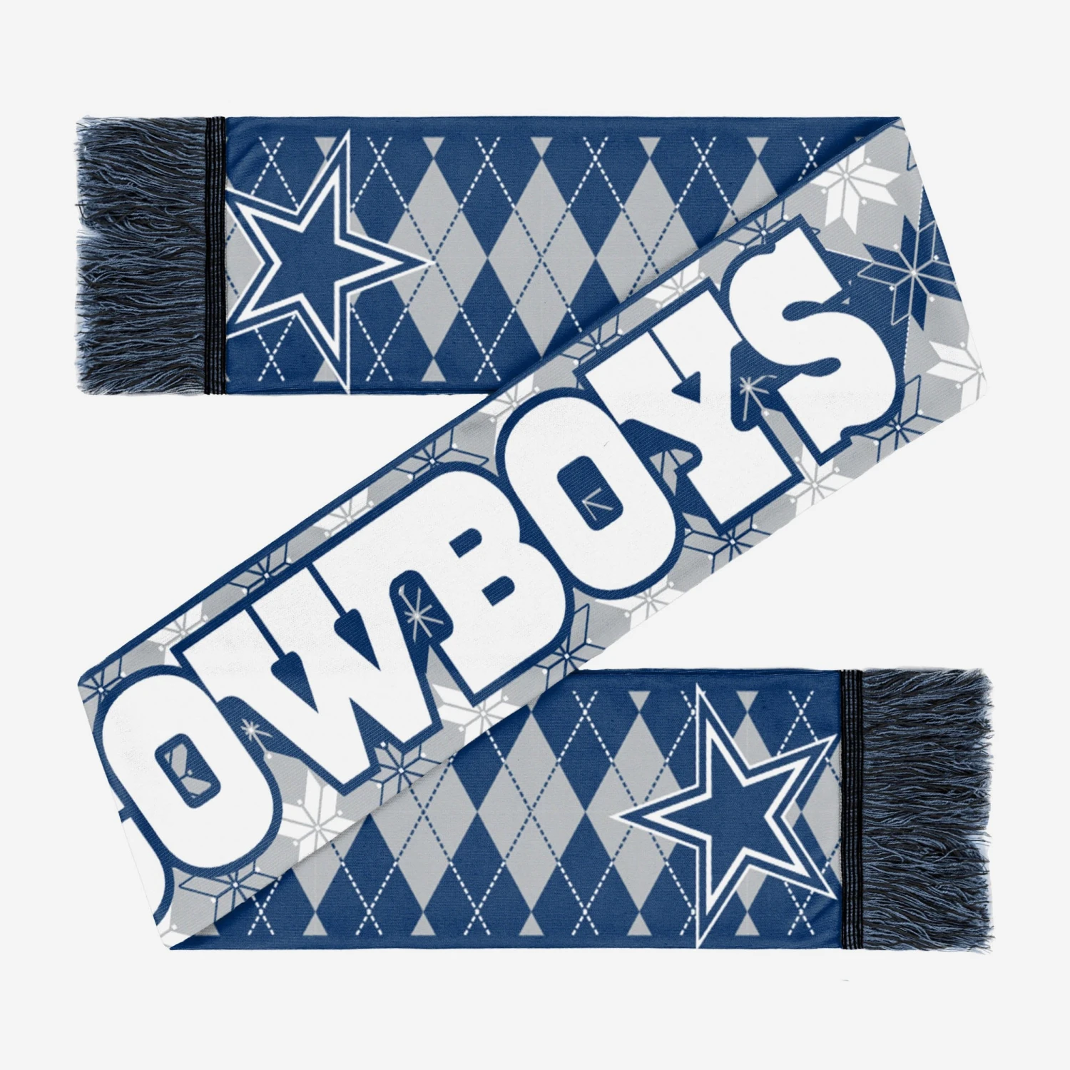 FOCO Dallas Cowboys Reversible Ugly Scarf 2 FOCO Dallas Cowboys Reversible Ugly Scarf - Image 2