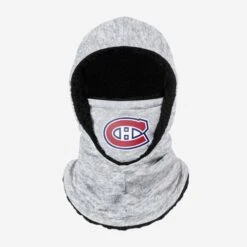 FOCO Montreal Canadiens Heather Grey Big Logo Hooded Gaiter