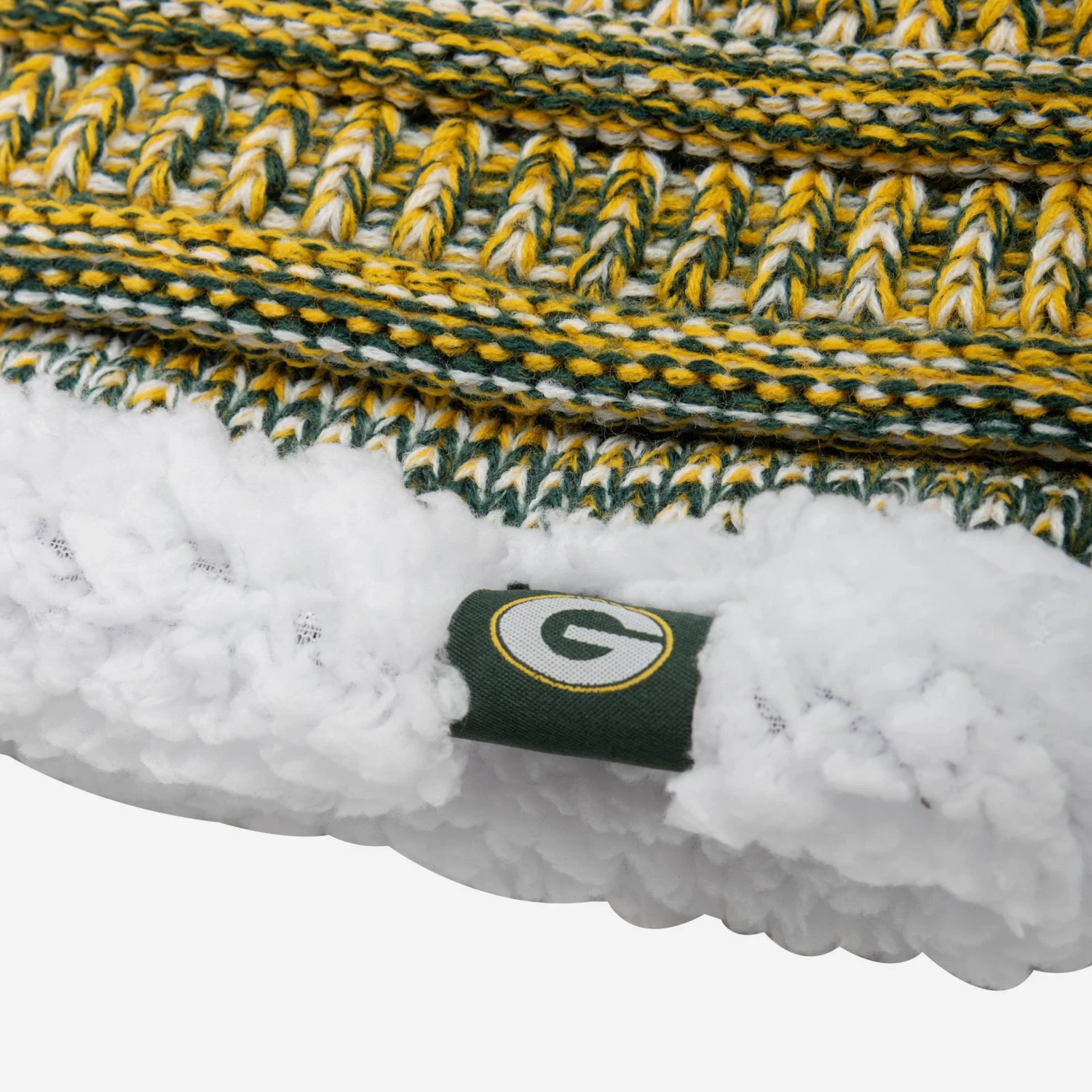 FOCO Green Bay Packers Womens Color Wave Chunky Beanie & Gaiter Scarf Set 3 FOCO Green Bay Packers Womens Color Wave Chunky Beanie & Gaiter Scarf Set - Image 3