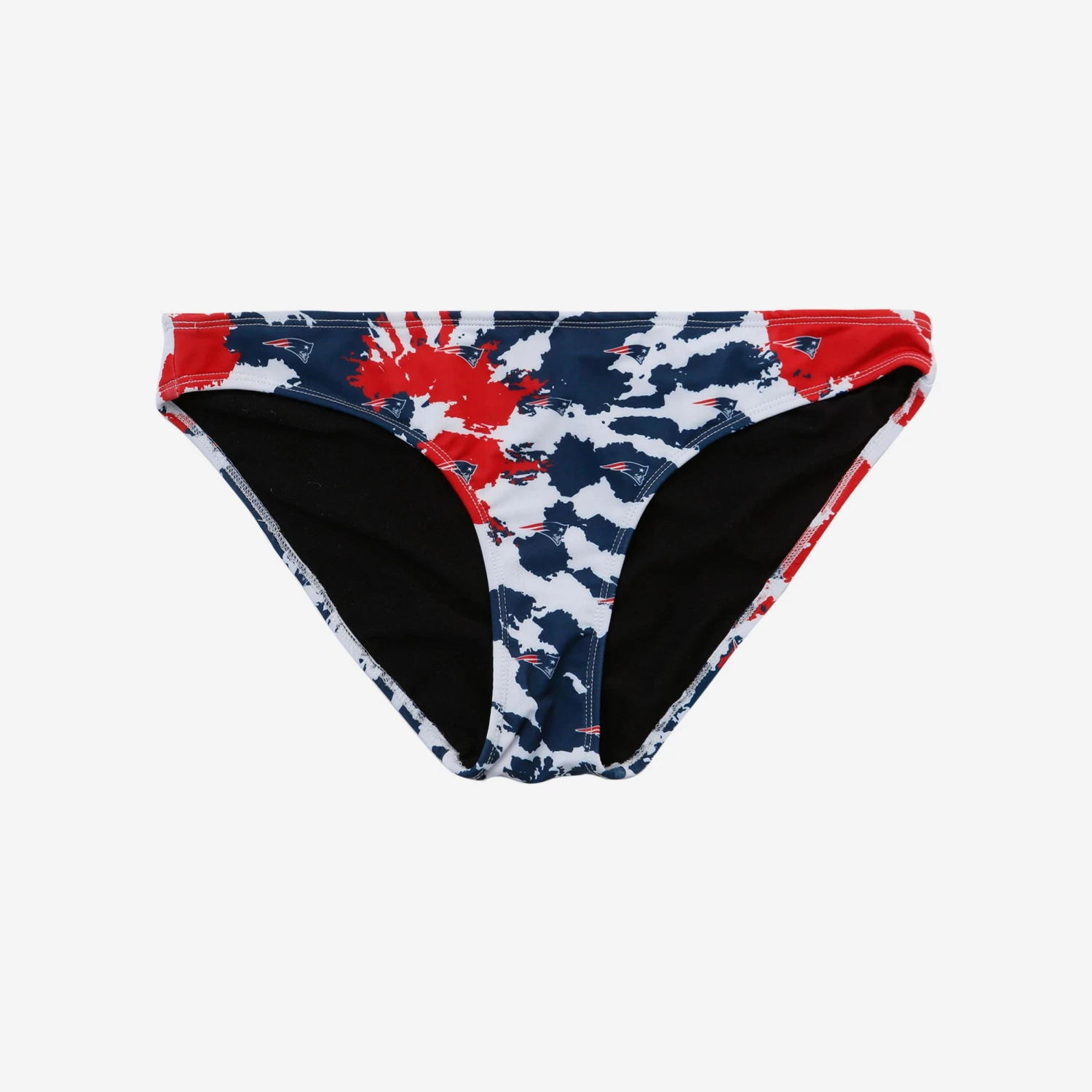 FOCO New England Patriots Womens Paint Splash Bikini Bottom 2 FOCO New England Patriots Womens Paint Splash Bikini Bottom - Image 2