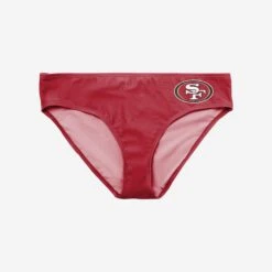 FOCO San Francisco 49ers Womens Mini Logo Bikini Bottom