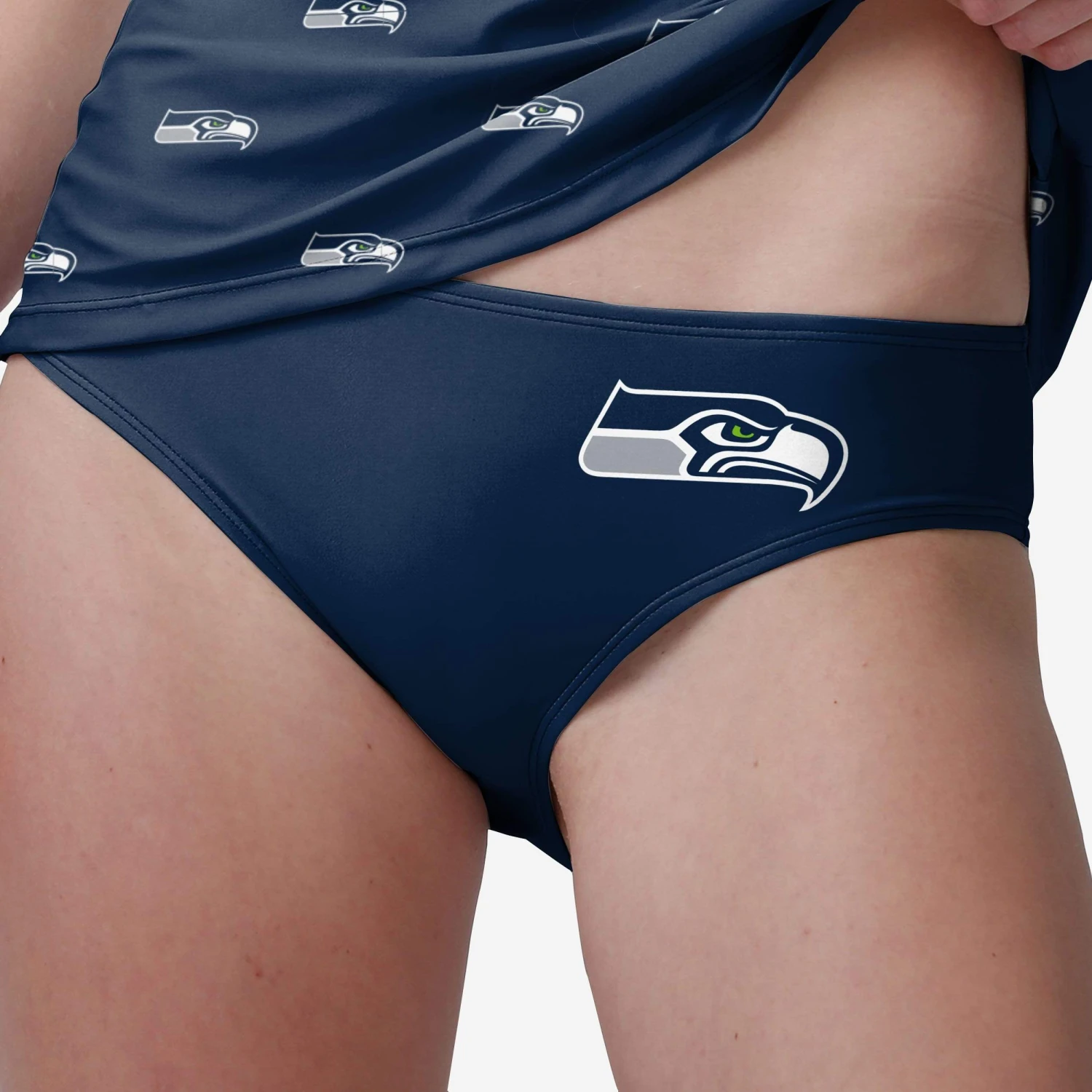 FOCO Seattle Seahawks Womens Mini Logo Bikini Bottom 3 FOCO Seattle Seahawks Womens Mini Logo Bikini Bottom - Image 3