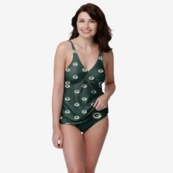 FOCO Green Bay Packers Womens Mini Logo Tankini 9 FOCO Green Bay Packers Womens Mini Logo Tankini -Fashion General Store SWMSTNFTNKMNGP g5
