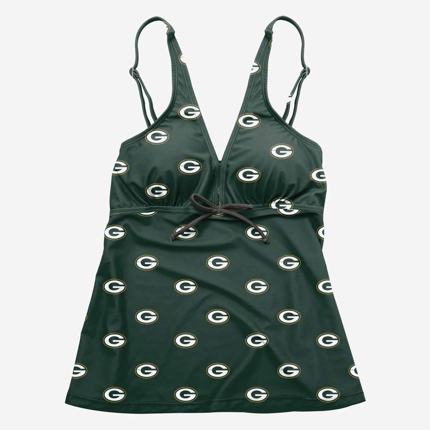 FOCO Green Bay Packers Womens Mini Logo Tankini 2 FOCO Green Bay Packers Womens Mini Logo Tankini - Image 2