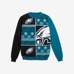 FOCO Philadelphia Eagles Busy Block Snowfall Sweater -Fashion General Store SWTNFBBSFPE g3