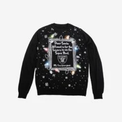 FOCO Las Vegas Raiders Dear Santa Light Up Sweater -Fashion General Store SWTNFDSLUOR g3