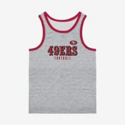 FOCO San Francisco 49ers Gray Wordmark Sleeveless Top -Fashion General Store TNKNFGRWMSF g3