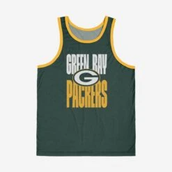 FOCO Green Bay Packers Solid Wordmark Sleeveless Top -Fashion General Store TNKNFSDWMGP g3