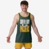 FOCO Green Bay Packers Solid Wordmark Sleeveless Top