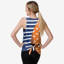 FOCO New York Mets Womens Americana Tie-Breaker Sleeveless Top