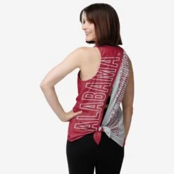 FOCO Alabama Crimson Tide Womens Tie-Breaker Sleeveless Top