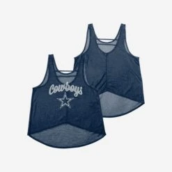 FOCO Dallas Cowboys Womens Burn Out Sleeveless Top -Fashion General Store TNKWMNFBURDC g3