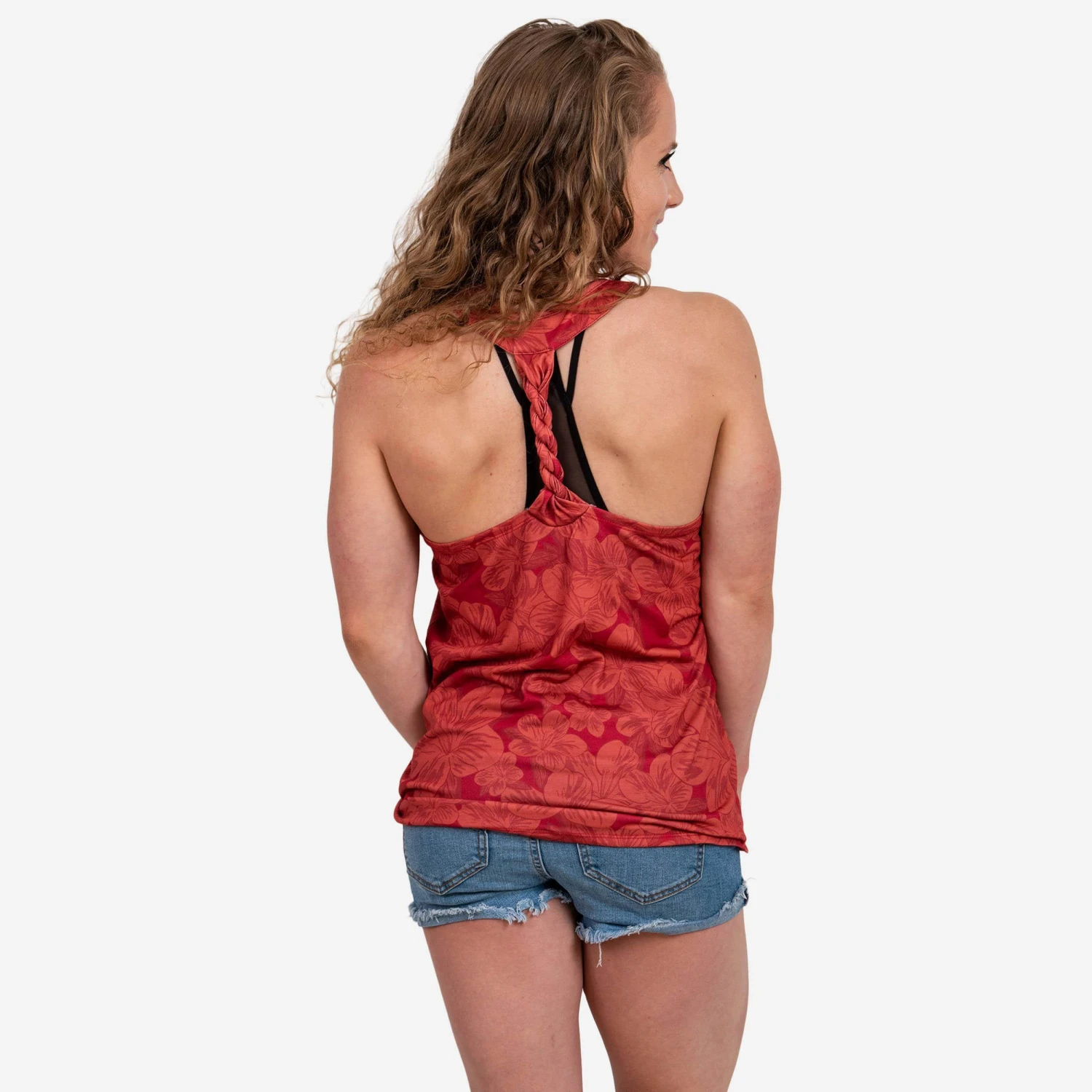 FOCO San Francisco 49ers Womens Hibiscus Twist Back Sleeveless Top 2 FOCO San Francisco 49ers Womens Hibiscus Twist Back Sleeveless Top - Image 2