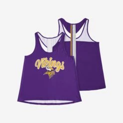 FOCO Minnesota Vikings Womens Wordmark Team Stripe Sleeveless Top -Fashion General Store TNKWMNFSTPWMMV g3