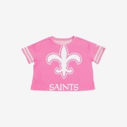 FOCO New Orleans Saints Womens Highlights Crop Top -Fashion General Store TSCTNFHLNNS g4
