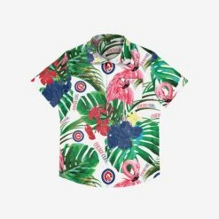 FOCO Chicago Cubs Flamingo Button Up Shirt -Fashion General Store TSMB23FLRBTUFMCC g3