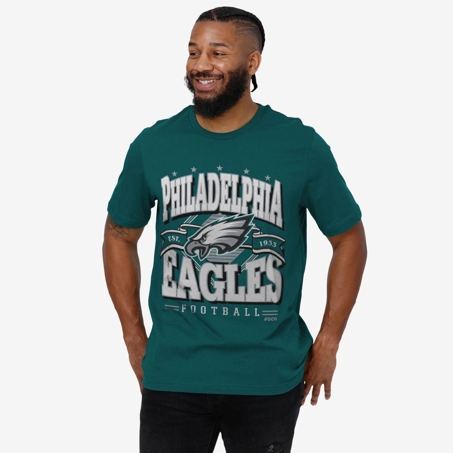 FOCO Philadelphia Eagles Established Banner T-Shirt 6 FOCO Philadelphia Eagles Established Banner T-Shirt - Image 6