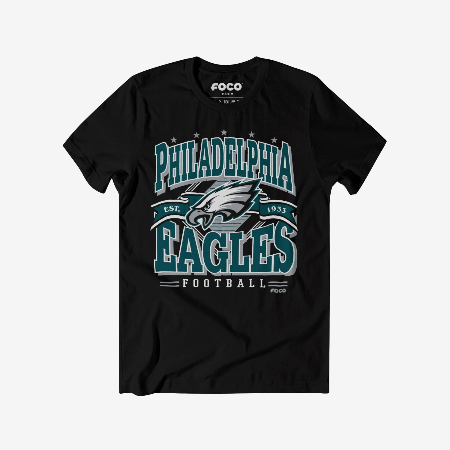 FOCO Philadelphia Eagles Established Banner T-Shirt 1 FOCO Philadelphia Eagles Established Banner T-Shirt