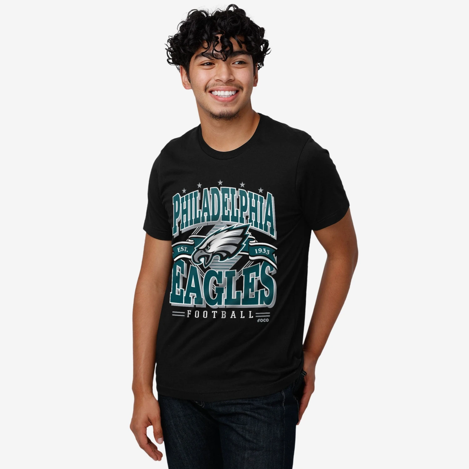 FOCO Philadelphia Eagles Established Banner T-Shirt 2 FOCO Philadelphia Eagles Established Banner T-Shirt - Image 2