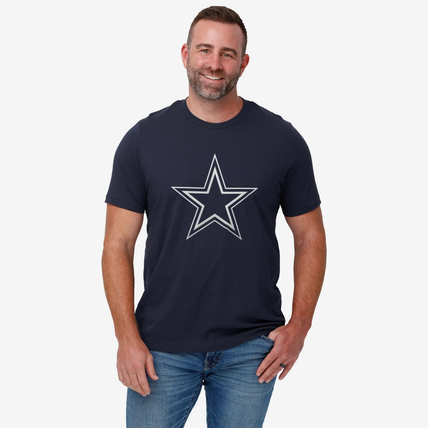 FOCO Dallas Cowboys Primary Logo T-Shirt 2 FOCO Dallas Cowboys Primary Logo T-Shirt - Image 2