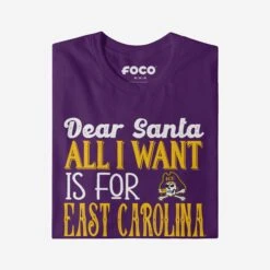 FOCO East Carolina Pirates All I Want T-Shirt -Fashion General Store TSNCAIWNT12EC g4