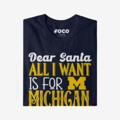FOCO Michigan Wolverines All I Want T-Shirt -Fashion General Store TSNCAIWNT17MI g4