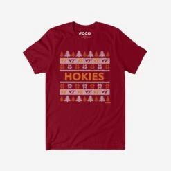 FOCO Virginia Tech Hokies Holiday Sweater T-Shirt