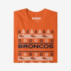 FOCO Denver Broncos Holiday Sweater T-Shirt -Fashion General Store TSNFHLDSW9DB g4