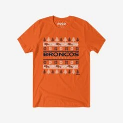 FOCO Denver Broncos Holiday Sweater T-Shirt
