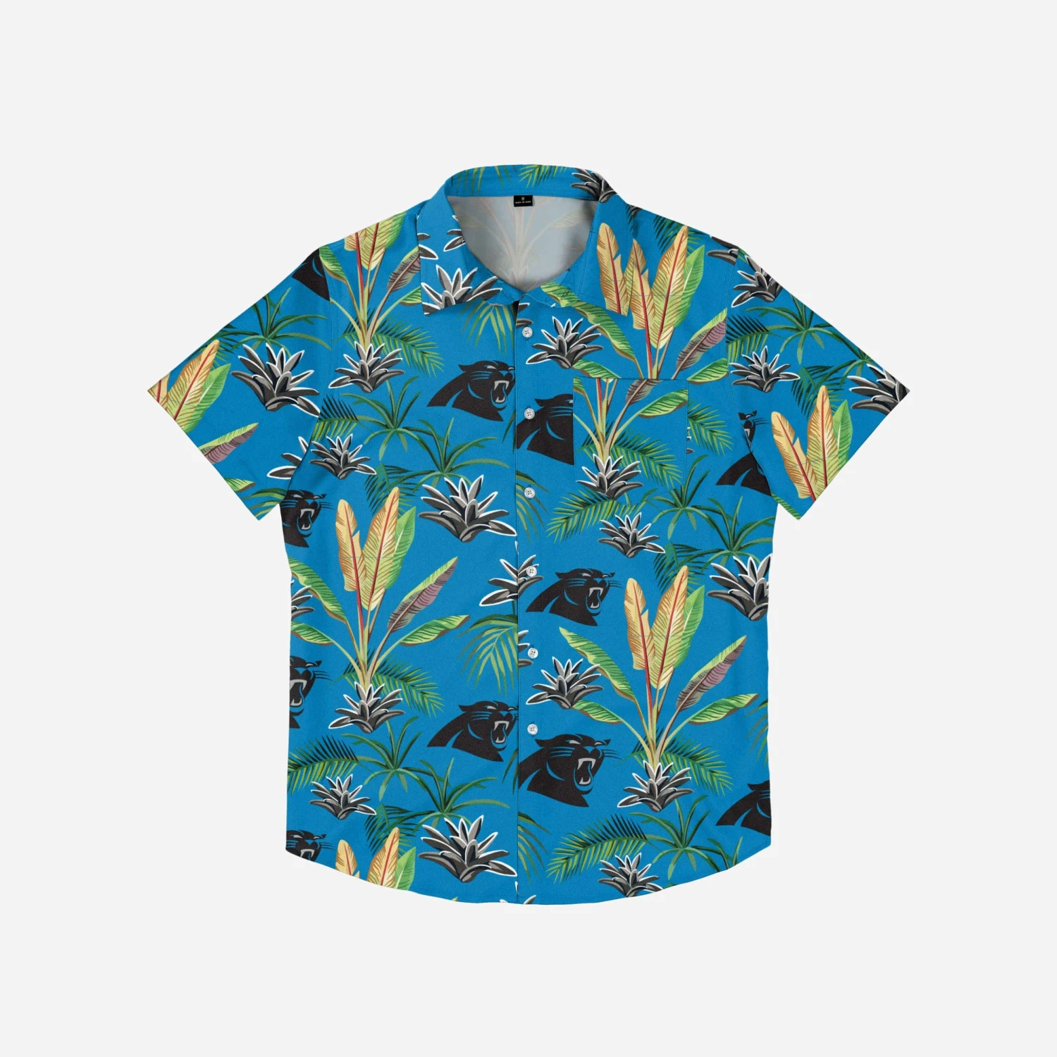 FOCO Carolina Panthers Victory Vacay Button Up Shirt 4 FOCO Carolina Panthers Victory Vacay Button Up Shirt - Image 4