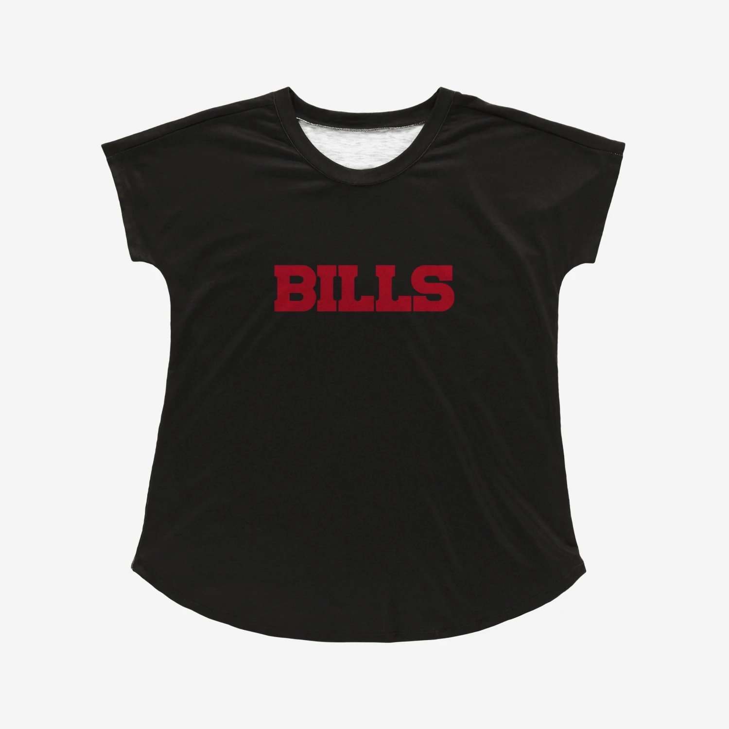 FOCO Buffalo Bills Womens Wordmark Black Tunic Top 3 FOCO Buffalo Bills Womens Wordmark Black Tunic Top - Image 3
