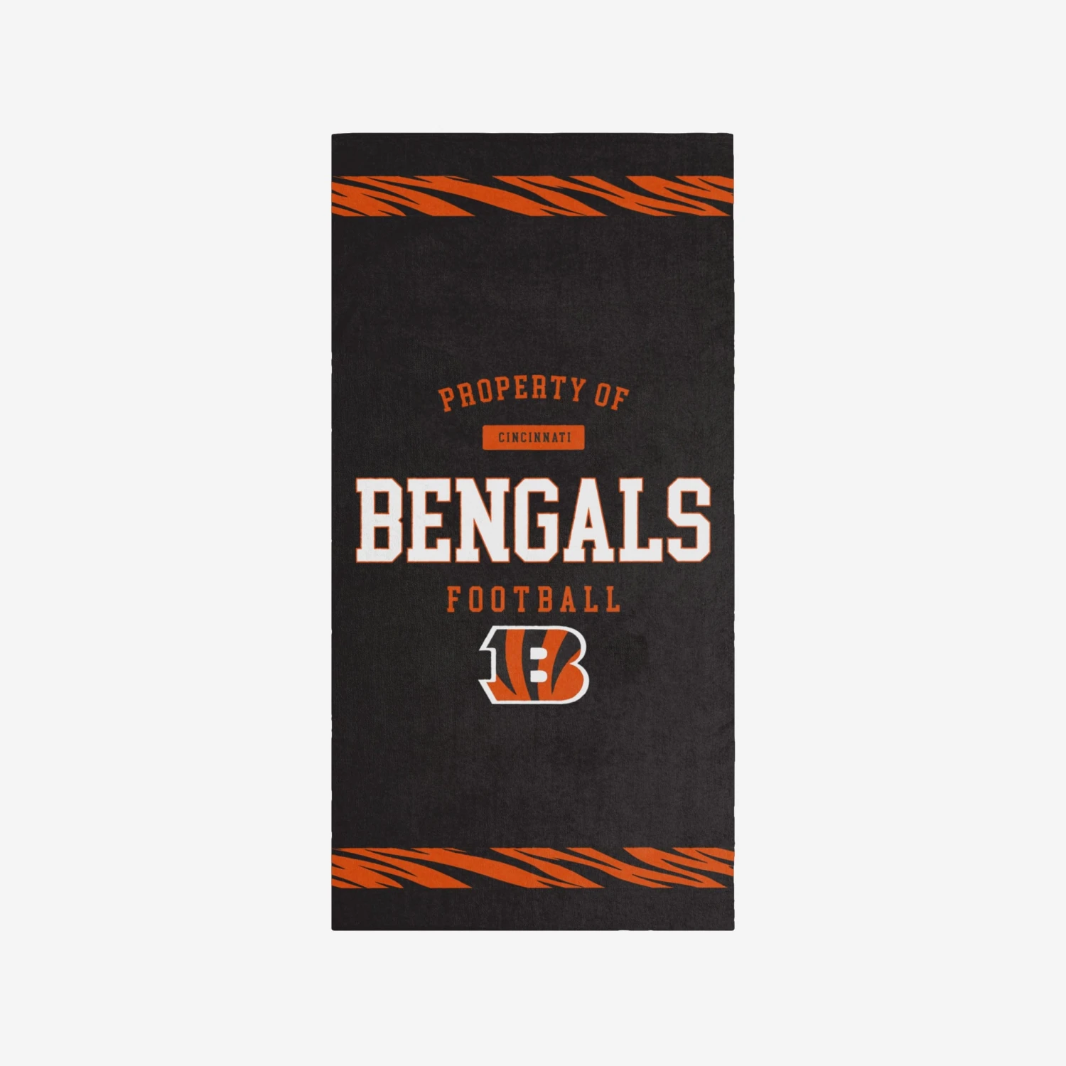 FOCO Cincinnati Bengals Property Of Beach Towel 1 FOCO Cincinnati Bengals Property Of Beach Towel