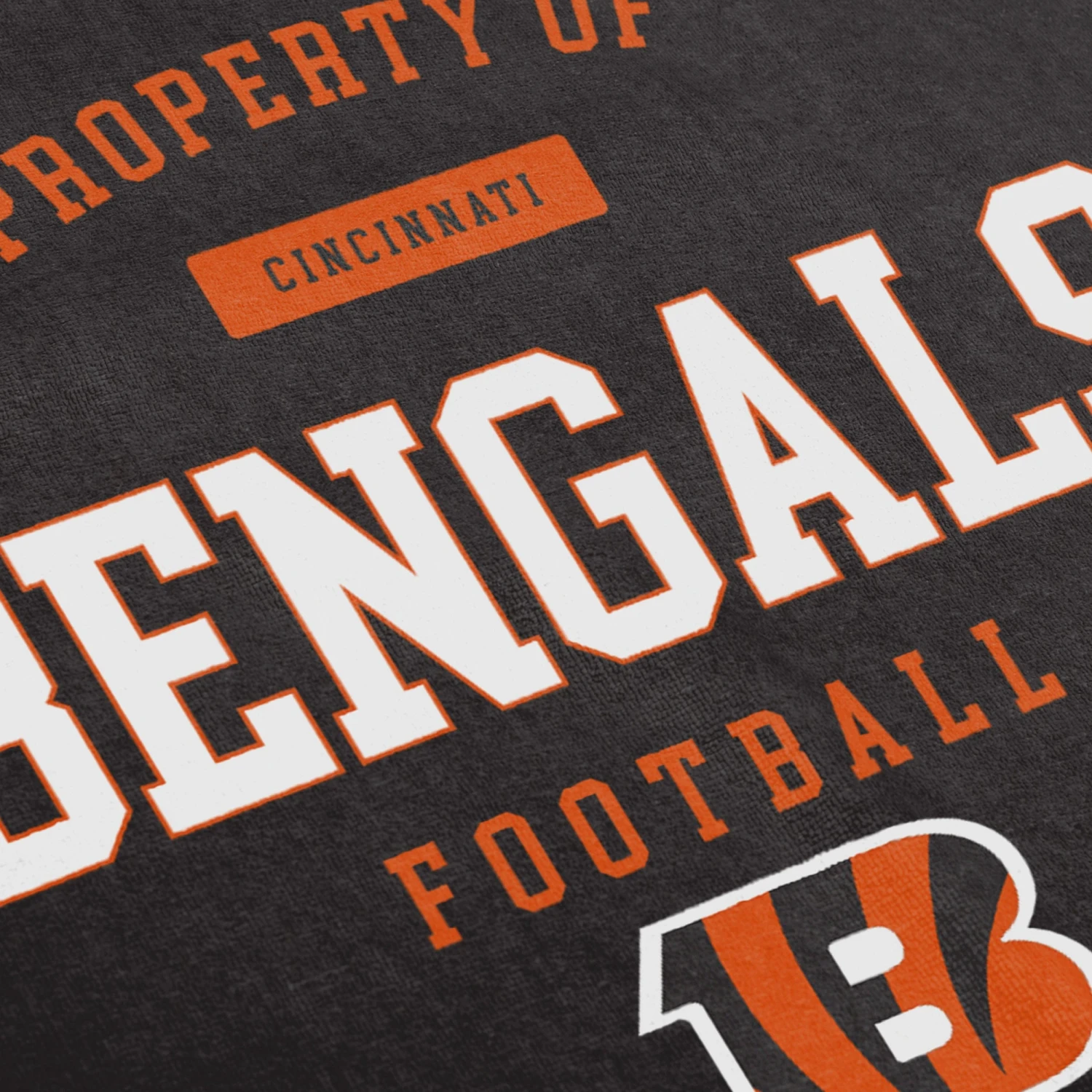 FOCO Cincinnati Bengals Property Of Beach Towel 2 FOCO Cincinnati Bengals Property Of Beach Towel - Image 2