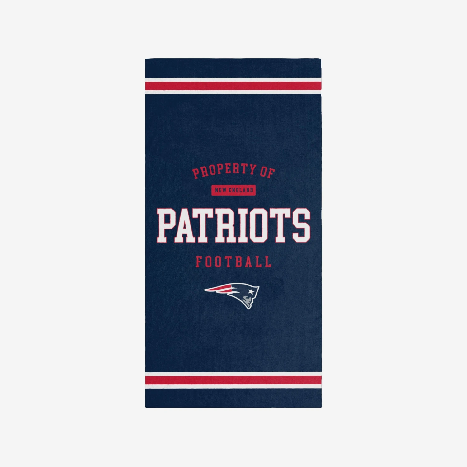 FOCO New England Patriots Property Of Beach Towel 1 FOCO New England Patriots Property Of Beach Towel