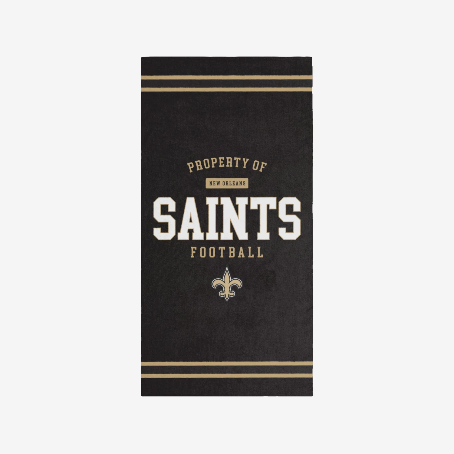 FOCO New Orleans Saints Property Of Beach Towel 1 FOCO New Orleans Saints Property Of Beach Towel